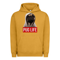 Pigment Peanut Butter pug life Urban Hoodie - artisFamous