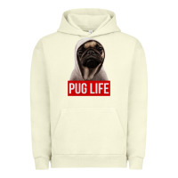Pigment Pistachio pug life Urban Hoodie - artisFamous