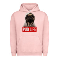 Pigment Salmon pug life Urban Hoodie - artisFamous