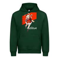 Forest Green Genshin Impact Klee Urban Hoodie - artisFamous
