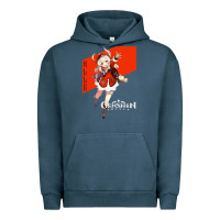 Pigment Midnight Navy Genshin Impact Klee Urban Hoodie - artisFamous