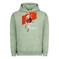 Pigment Oil Green Genshin Impact Klee Urban Hoodie - artisFamous
