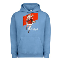 Pigment Pebble Blue Genshin Impact Klee Urban Hoodie - artisFamous