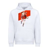 White Genshin Impact Klee Urban Hoodie - artisFamous