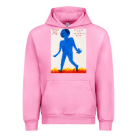Fuchsia Pink walk davids on fire Urban Hoodie - artisFamous