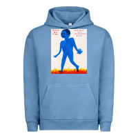 Pigment Pebble Blue walk davids on fire Urban Hoodie - artisFamous