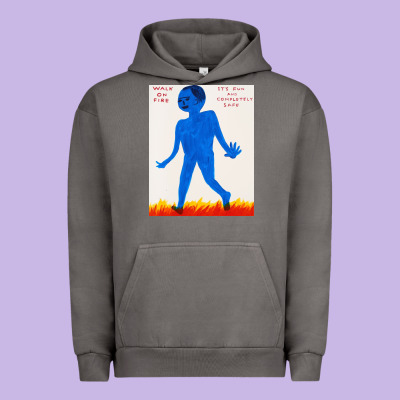 Walk Davids On Fire Urban Hoodie Designed By Artisfamous