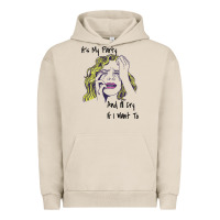 Pigment French Oak It's My Party And I'll Cry If I Want To happy christmas Urban Hoodie - artisFamous