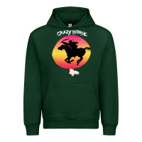 Forest Green neil crazy horse Urban Hoodie - artisFamous