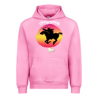 Fuchsia Pink neil crazy horse Urban Hoodie - artisFamous