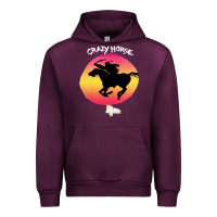 Mauve Wine neil crazy horse Urban Hoodie - artisFamous