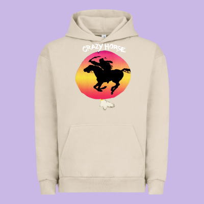 Neil Crazy Horse Urban Hoodie Designed By Artisfamous