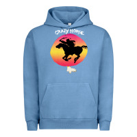 Pigment Pebble Blue neil crazy horse Urban Hoodie - artisFamous
