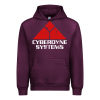 Mauve Wine cyber dyne systems Urban Hoodie - artisFamous