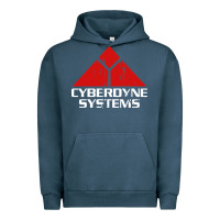 Pigment Midnight Navy cyber dyne systems Urban Hoodie - artisFamous