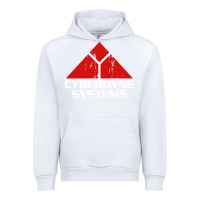 White cyber dyne systems Urban Hoodie - artisFamous