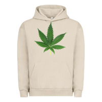 Pigment French Oak Weed leaf Urban Hoodie - artisFamous