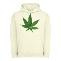 Pigment Pistachio Weed leaf Urban Hoodie - artisFamous