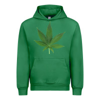 Emerald Weed leaf Urban Hoodie - artisFamous