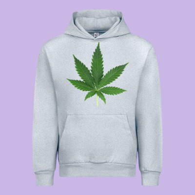 Weed Leaf Urban Hoodie Designed By Artisfamous