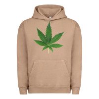 Pigment Burro Weed leaf Urban Hoodie - artisFamous