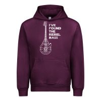 Mauve Wine rebel bass Urban Hoodie - artisFamous