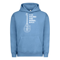 Pigment Pebble Blue rebel bass Urban Hoodie - artisFamous