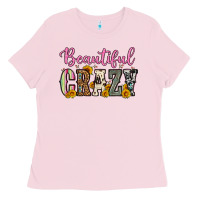 Bubblegum Pink beautiful crazy Ladies Tee - OliviaCreatesArt