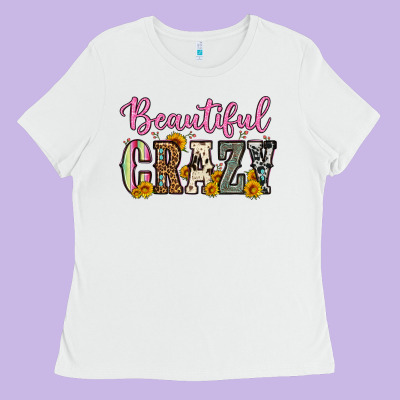 Beautiful Crazy Ladies Tee Designed By Oliviacreatesart