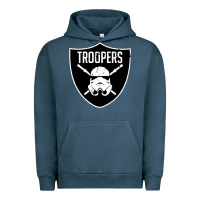 Pigment Midnight Navy troopers Urban Hoodie - artisFamous