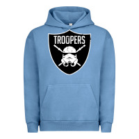 Pigment Pebble Blue troopers Urban Hoodie - artisFamous