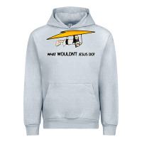 Heather Grey what wouldnt jesus do Urban Hoodie - artisFamous