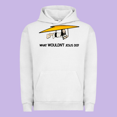 What Wouldnt Jesus Do Urban Hoodie Designed By Artisfamous