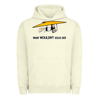 Pigment Pistachio what wouldnt jesus do Urban Hoodie - artisFamous