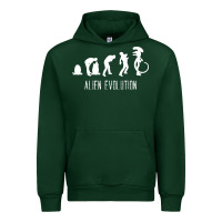 Forest Green alien evolution Urban Hoodie - artisFamous