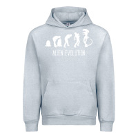 Heather Grey alien evolution Urban Hoodie - artisFamous
