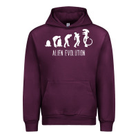 Mauve Wine alien evolution Urban Hoodie - artisFamous