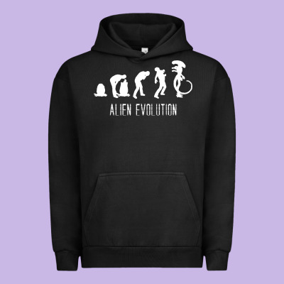 Alien Evolution Urban Hoodie Designed By Artisfamous