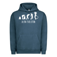 Pigment Midnight Navy alien evolution Urban Hoodie - artisFamous