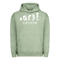 Pigment Oil Green alien evolution Urban Hoodie - artisFamous