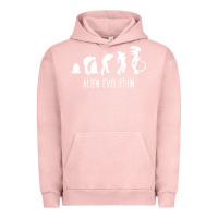 Pigment Salmon alien evolution Urban Hoodie - artisFamous