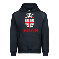Navy brown university Urban Hoodie - artisFamous