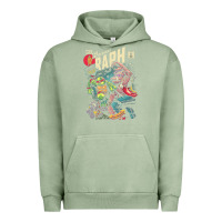 Pigment Oil Green the incredible raph Urban Hoodie - artisFamous
