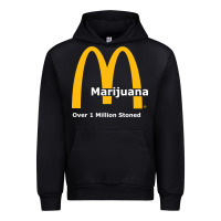Black marijuana over 1 million stoned Urban Hoodie - artisFamous