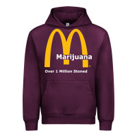 Mauve Wine marijuana over 1 million stoned Urban Hoodie - artisFamous