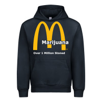 Navy marijuana over 1 million stoned Urban Hoodie - artisFamous