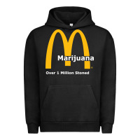 Pigment Black marijuana over 1 million stoned Urban Hoodie - artisFamous