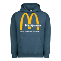 Pigment Midnight Navy marijuana over 1 million stoned Urban Hoodie - artisFamous