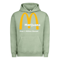 Pigment Oil Green marijuana over 1 million stoned Urban Hoodie - artisFamous