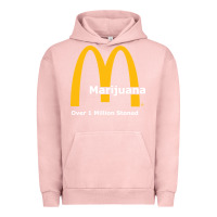 Pigment Salmon marijuana over 1 million stoned Urban Hoodie - artisFamous